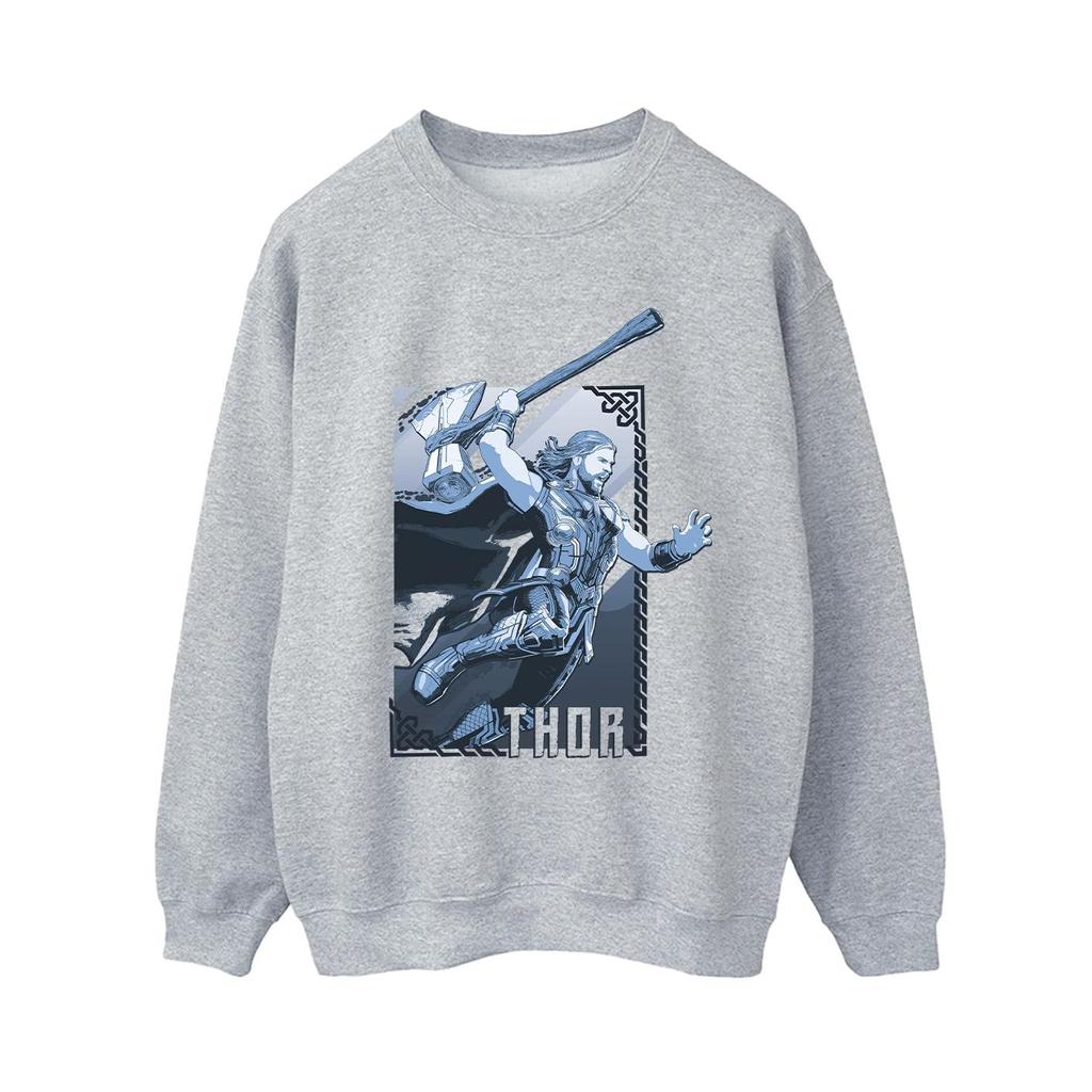 Marvel Womens/Ladies Thor Love And Thunder Attack Sweatshirt