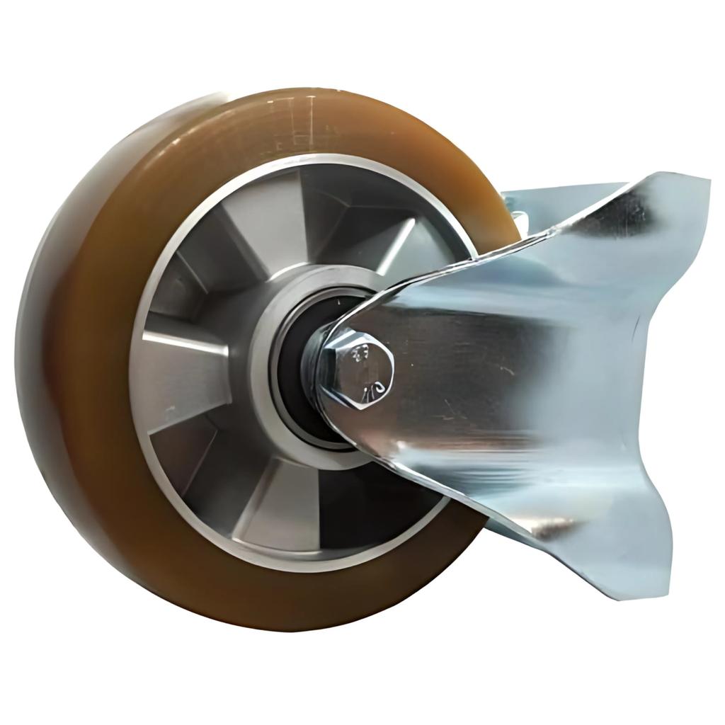 Fixed wheel set 200mm 500kg FTAU 2003 aluminum-polyurethane