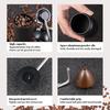 Manual Coffee Grinder with 25g Capacity, Stainless Steel Burr and Wooden Handle, for Home, Office, Camping, and Hiking (Black)