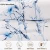 3pcs/set Leaf Floral Pattern Duvet Cover Set(1 Duvet Cover & 2 PillowcaseSoft And Skin-Friendly Duvet Cover Bedding Set