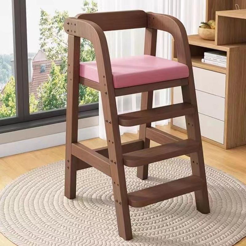 Solid Wood Children Dining Chair Modern Baby Eating Armchair Home Interior High Stool Comfortable Dining Chair Nordic Furniture