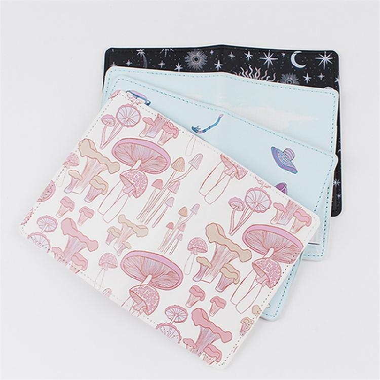 Passport Cover Case Ticket Storage Pocket Card Holder Printed Passport Holder