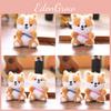 Plush Corgi Puppy Pendant Bag Hanging Decoration Keychain Animal Cartoon Doll