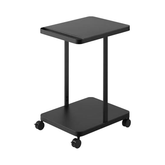 School Bag Storage Rack Tower with Casters 2 Tier Tower Black with Hook Yamazaki Jitsugyo School Bag Rack Wagon Backpack Children's Room Living