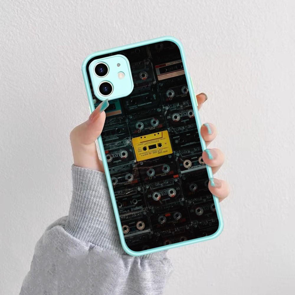 

Cassette Tape Retro Style Phone Case For IPhone 14 11 12 13 Mini Pro Max 8 7 Plus X XR XS MAX Translucent Matte Cover iphone 14 plus