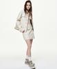 Bikwaieos Faux Leather Pocket Mini Skirts_Cream
