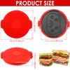 1Pc Microwave Sandwich Grill Silicone Protective Microwave Pan Nonstick Microwave Sandwich Grill for Cooking Kitchen Accessories