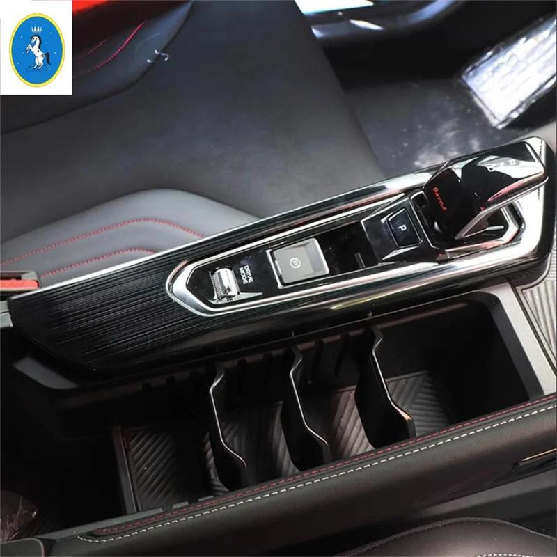 Car Center Console Gear Gear Armrest Box Frame Decoration Cover Trim Accessories For Geely Coolray SX11 / BelGee X50