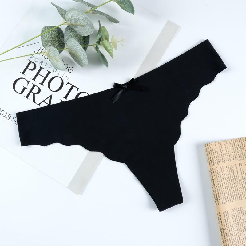 Women's Sexy Thongs G-string Underwear Panties Thin Breathable Low Waist T Back Female Seamless Comfortable Thong Lingerie