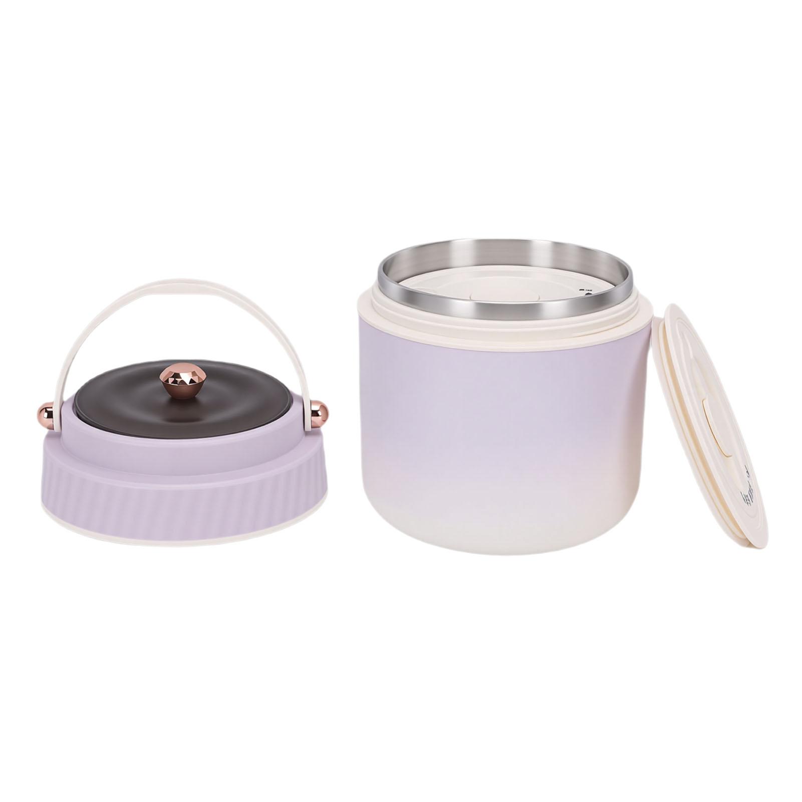 304 Stainless Steel Vacuum Insulated Food Jar Lunch Box 1200ML Wide Mouth Insulated Food Container with Spoon L