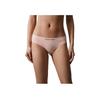 Calvin Klein Printed Comfortable Cotton Sexy Bikini Thong Underwear 3-Pack Women Underwear Space-Black Charcoal-Gray Cherry-Blossom-Pink QP3206O