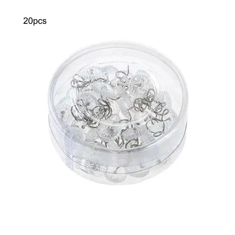 

Булавки ComforterTwist Гвозди из нержавеющей стали Прозрачные спиральные булавки Кровать Диван Ткань Фиксированная пряжка Простыни Полезные NonCove 20PCS