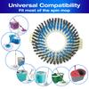 Universal Floor Scrub Brush and Microfiber Mop Head for Hurricane, Mopnad, Casabella and Other 360 Spin Mop (NO Bucket)