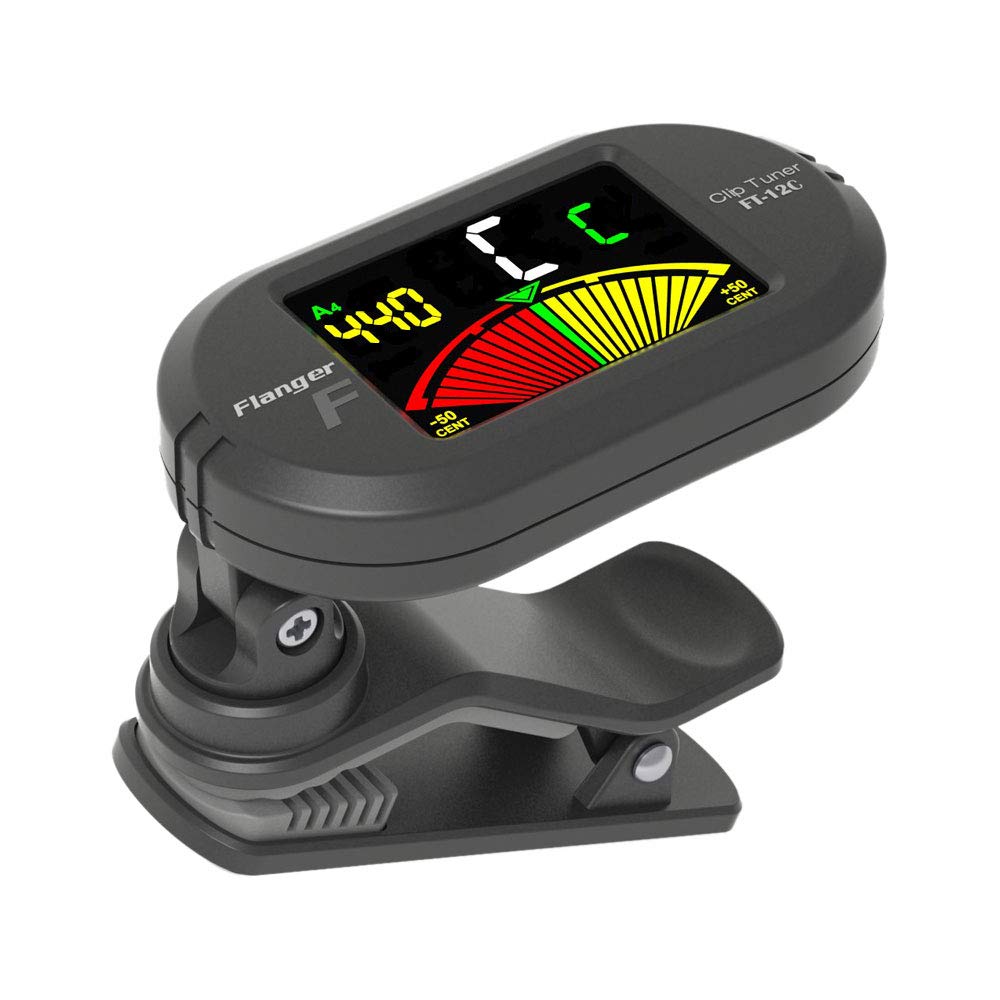 

Flanger Chromatic Tuner Color Display Clip Tuner Black FT-12C Clip-on чёрный