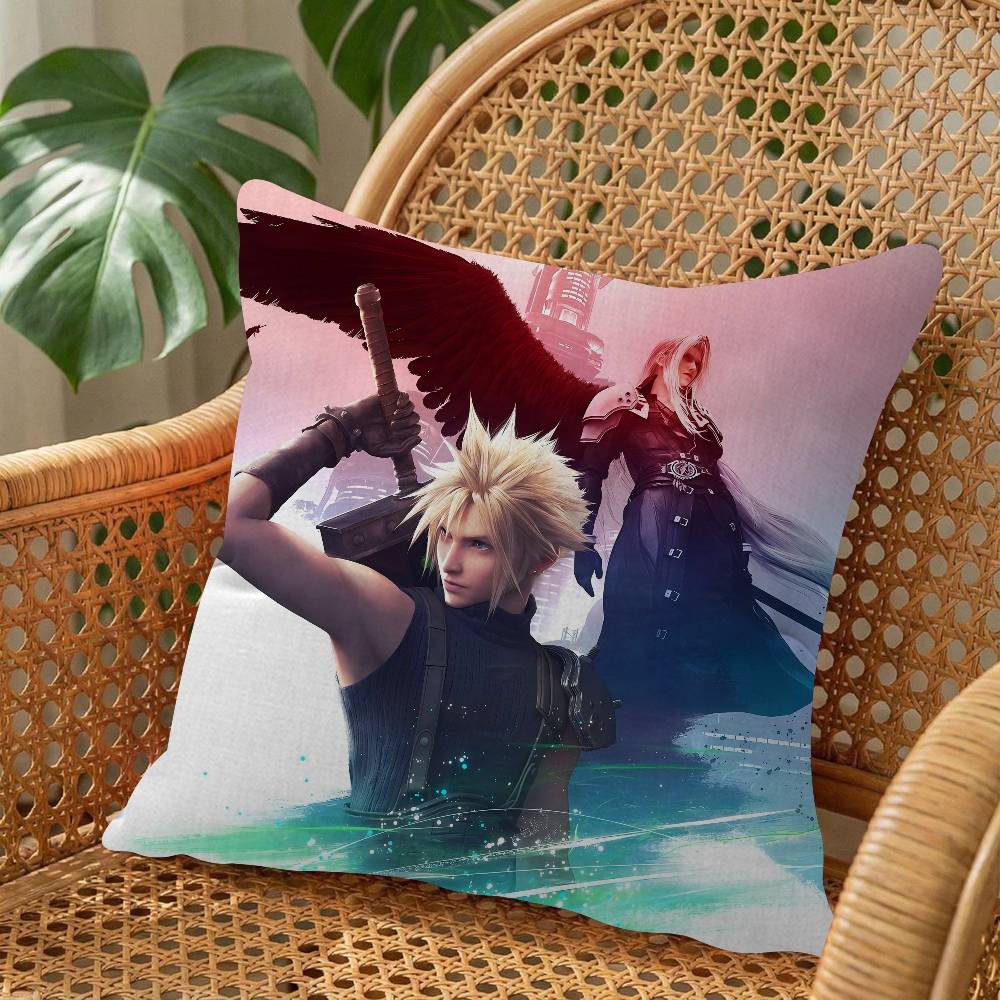 Game F-Final F-Fantasy Cushion Cover Inches Farmhouse Decor Home Throw Pillow Covers For Couch Decorations