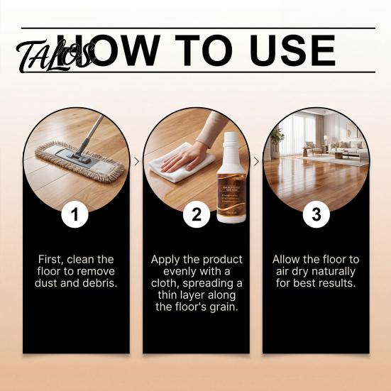 Wood Floor Shine Treatment Restorer, Restores Natural Texture And Gloss Agent, 120ml Surface Enhancer Capacity, Protects Against Dirt Scratches