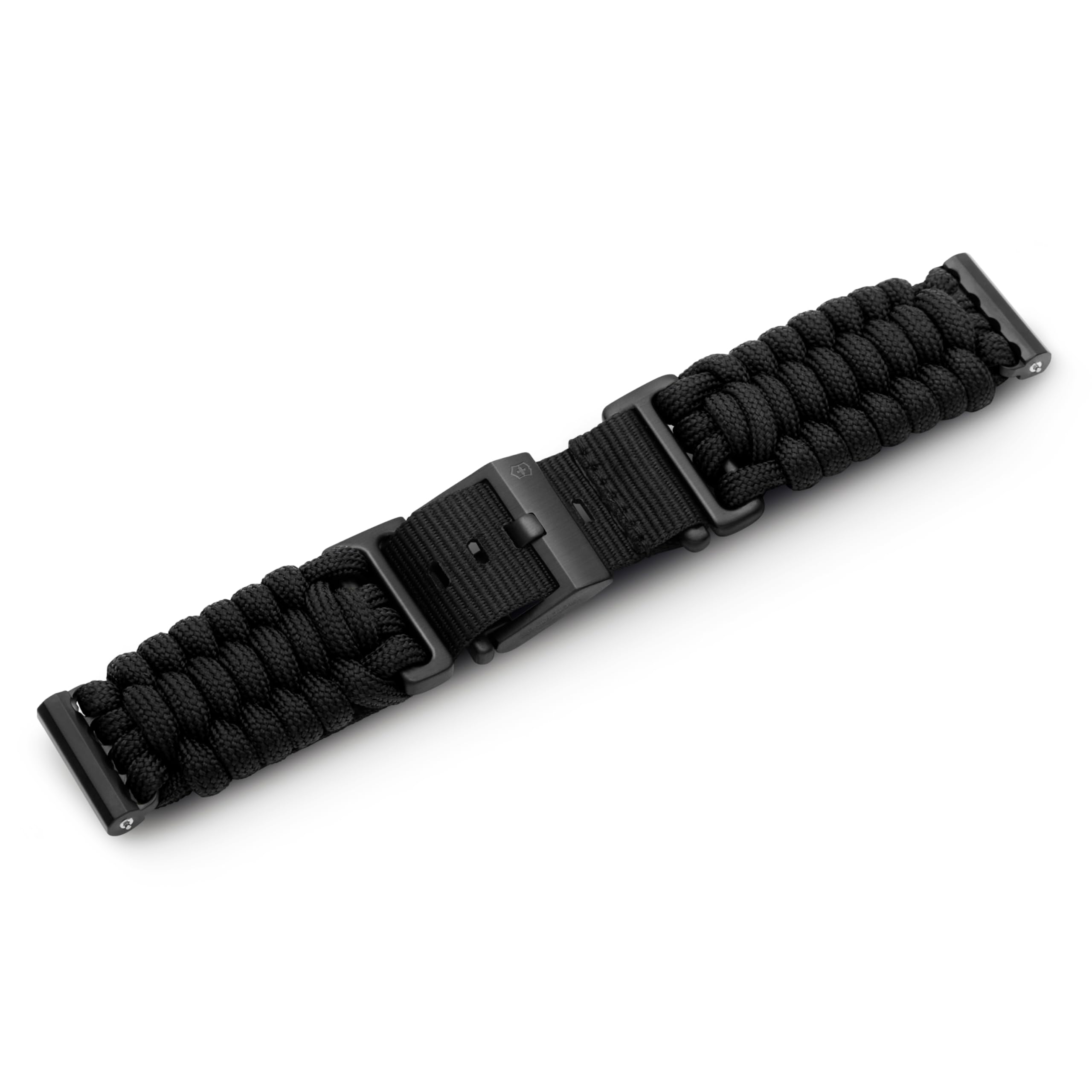 

Watch Band 21mm Paracord Strap D1 Pin Buckle Watch Strap Replacement Strap Lightweight Breathable Black [Victorinox] Tool-free [] V.60047