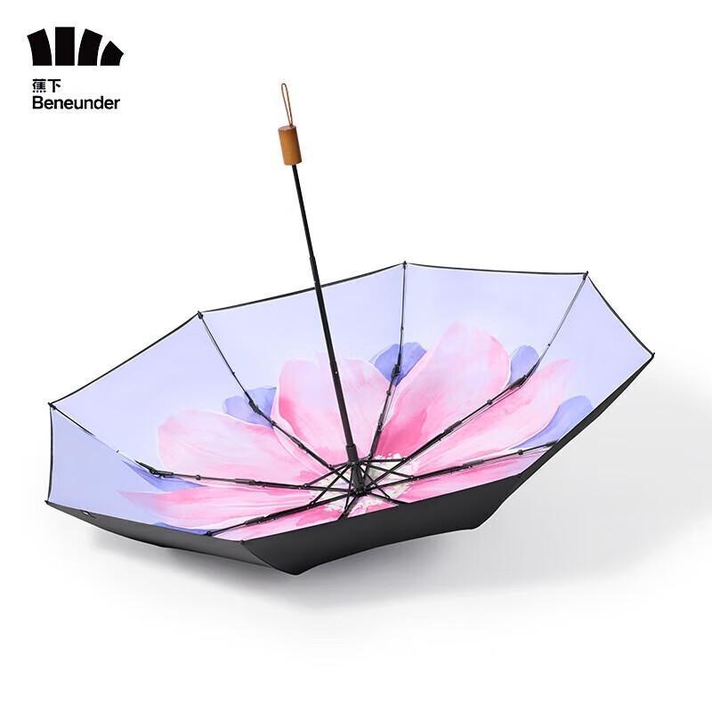 Beneunder UV Protection Three-Fold Sun & Rain Umbrella