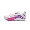 Li Ning Jump 1 Super Trendiga Bekväma TPU Stötdämpande Slitstarka Låga Basketkängor Dam Sneaker Vit Lila ABFV005-14
