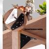Set of 10 Sturdy Stainless Steel Corner Brackets Accessory for Support In Home And Outdoor Furniture Assemblies