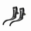 1pair Aluminum Alloy 24mm Mountain Bike Disc Brake Bar Handle   Cycling Accessory (Black)