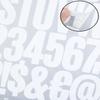 4 Sheets Letter Number Symbol Stickers 2 Inch Selfadhesive Letter Number Symbol Stickers Set 200 Pieces Alphabet Numbers Sticker