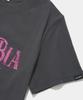 COLUMBIA UNIVERSITY Uni Women Curved Slim-Fit S/S T-Shirts_Charcoal