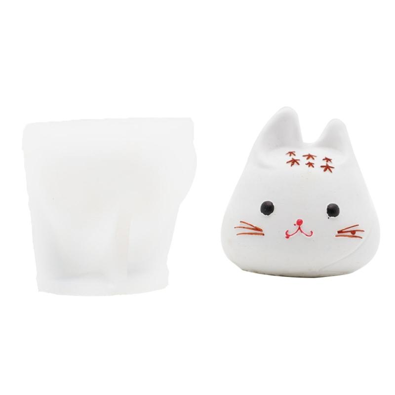 Cats Shape Silicone Mousse Mold Animal Jellys Molds Heat Resistant Mould for Cake Dessert Pudding Practical Kitchenwares