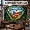 Mushroom Forest Theme Throw Blanket Custom Name Text Personalized Blanket Soft Cozy Blanket for Home Sofa Bed