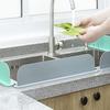 Kitchen Sink Water Splashes Guard Silicone Splashes Protector with Suction Cup Reusable Dish Washing Baffles Board Enduring