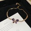 Blue Star Zirconia Hexagonal Flower Bracelet - Stylish, Versatile, and Luxurious Wrist Jewelry for Women