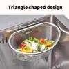 Metal Kitchen Drain Strainer Flexible Basket Sink Accessory Drain Strainer Food Scrap Catcher Stainless Steel Texture