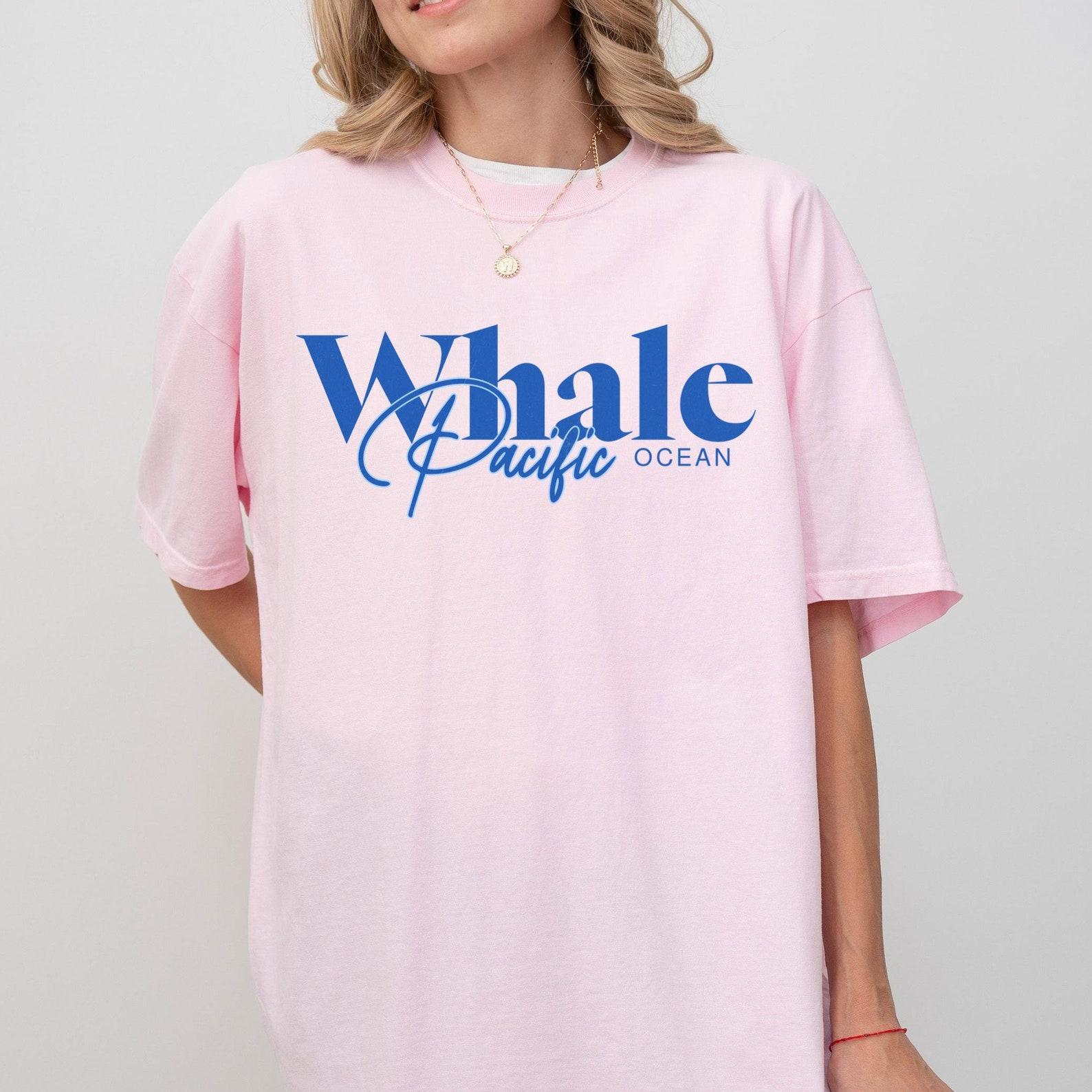 Whale Pacific Ocean Comfort Colors Tee, Marine Life Shirt 3XL