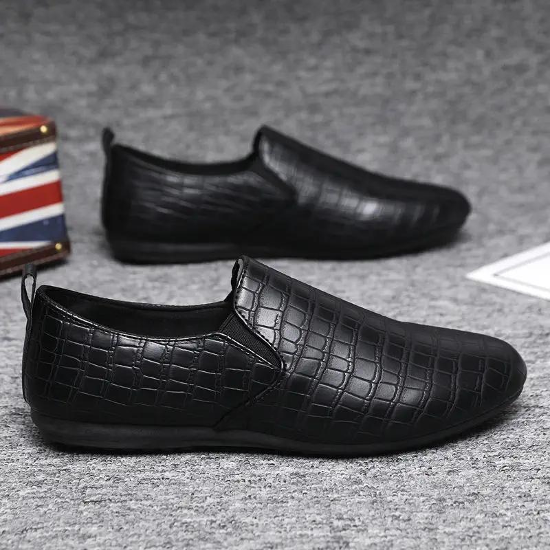 

Fashion Full Grain Low-Top Non Slip Office Men s Leather Shoes Classic Original On Sale Fashion 2025 Designer Adults Pu Male Casual Shoe 39