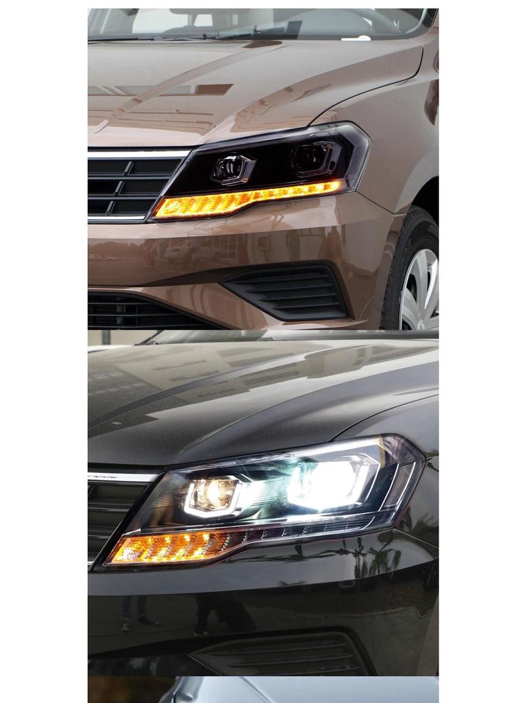 Volkswagen Jetta 17-19 LED Projector Headlights with DRL & Flowing Turn Signals.