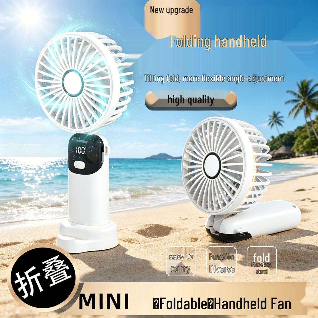 Rechargeable Long-Lasting Handheld & Neck-Hanging Mini Fan for Desktop, Office, Dormitory, or Outdoor Use