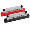 1 Pair 10 Way Power Distribution Terminal Block Battery Bus Bar Fit For Automotive Boat Car Truck Ship Yacht