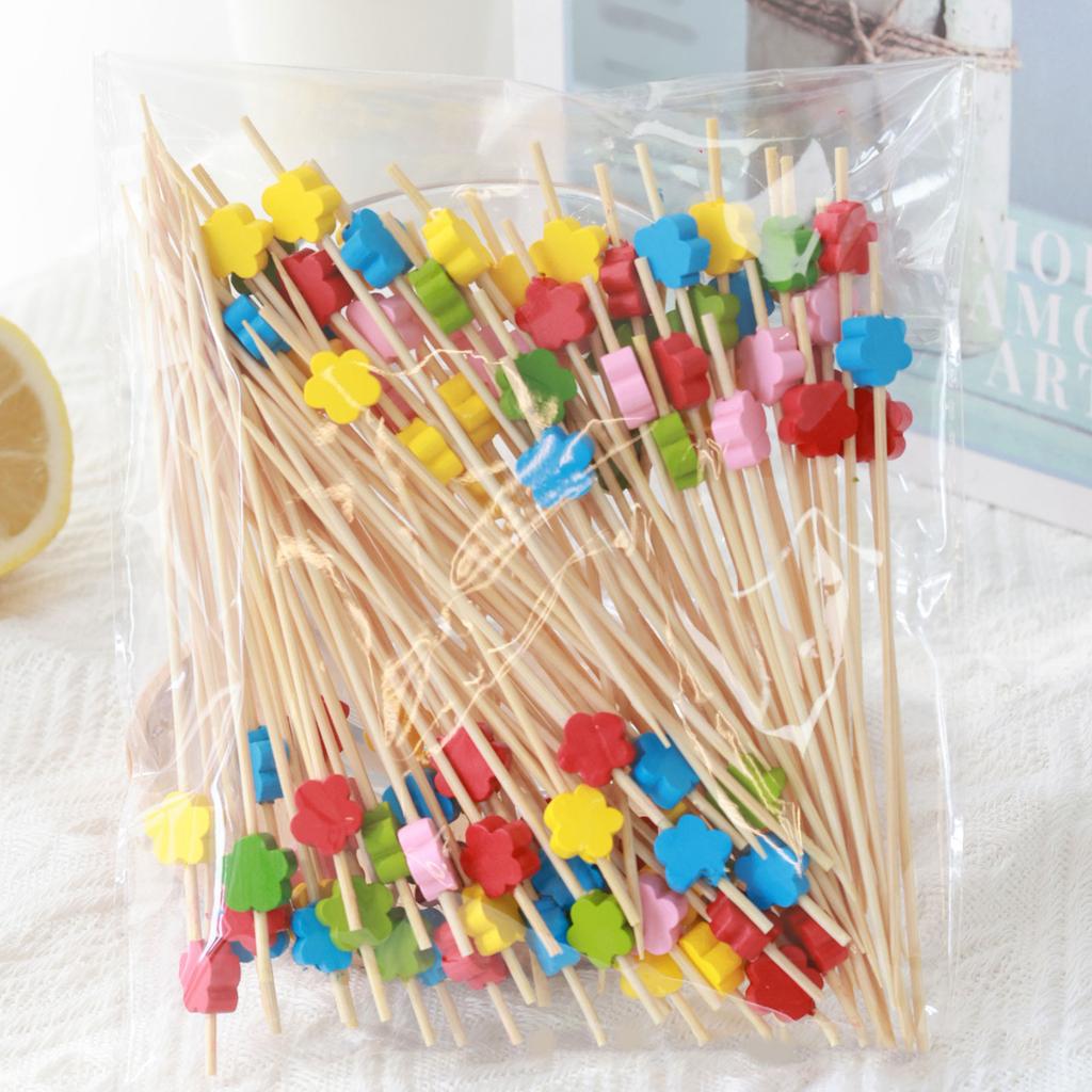 Biodegradable Bamboos Party Sticks Multipurpose Camping Utensils For BBQ Appetizers Art Projects And Table Setting