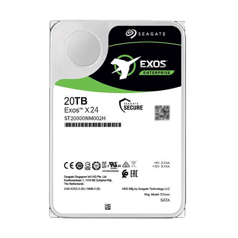 Seagate 20TB 7200 RPM 256MB Cache Enterprise SATA Hard Drive