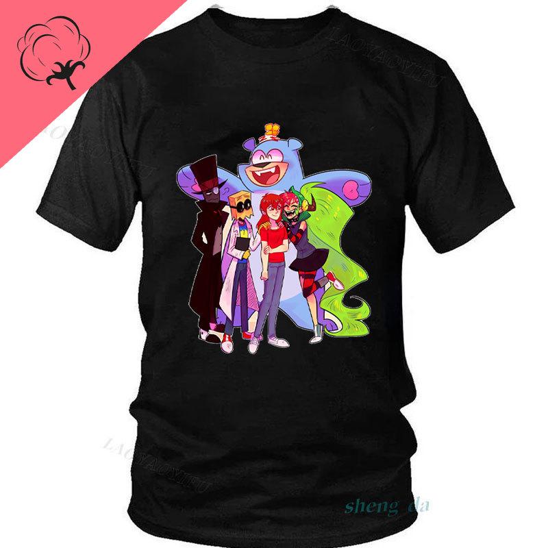 Mexico Cartoon Villainous Black Hat Casual Funny Graphic T Shirts Hot Sale Cotton Short Sleeve Streetwear Harajuku Top