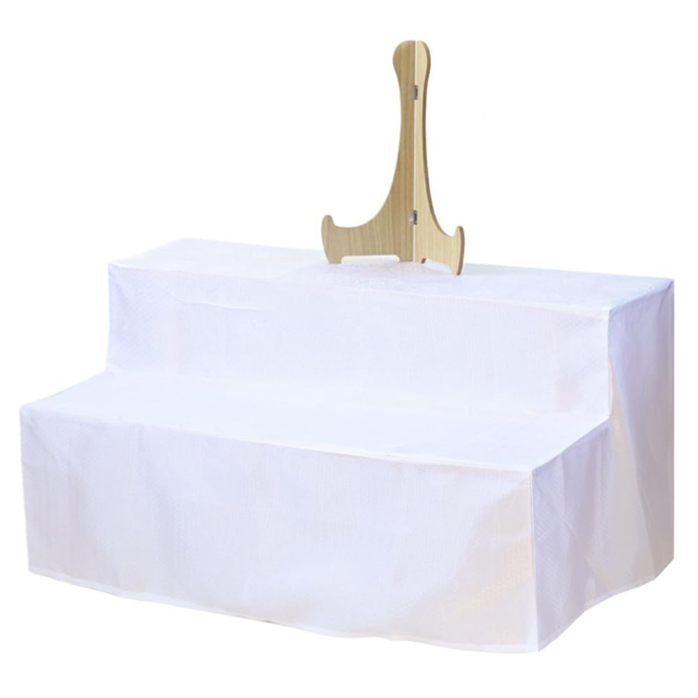 Two-tiered Spirit Shelf, Size 30, 90cm Wide, with White Cloth and Photo Frame, Suitable for Obon, First Obon, and New Obon.