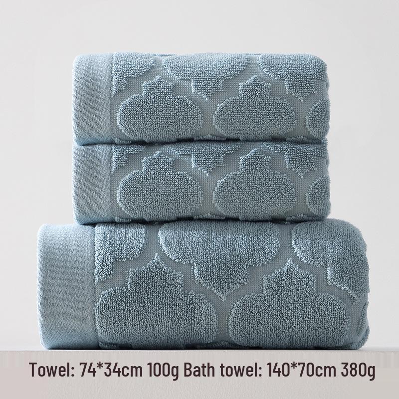 Luxury Pure Cotton Soft Absorbent Bath Towel Set
