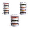 Food Insulation Covers 3/4/5 Layer Transparent Stackable Dustproof Leftovers Food Storage Container Kitchen Organization