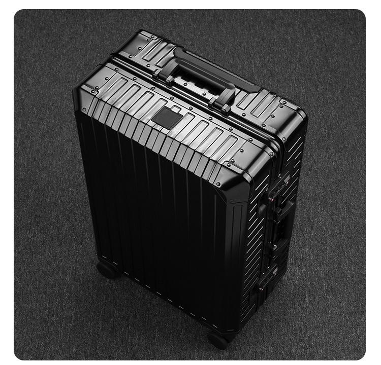Aluminum-Magnesium Alloy Trolley Case with Universal Wheels