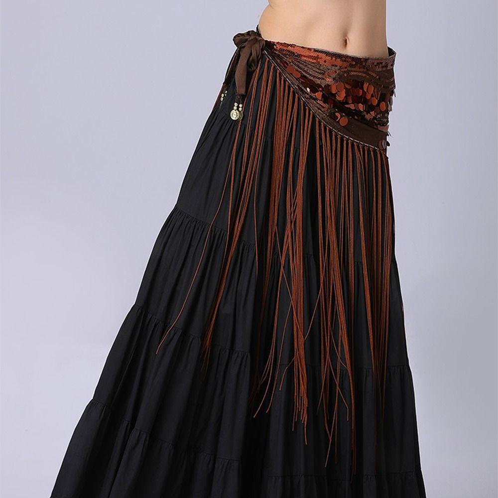 Colorful Belly Dance Hip Scarf Triangle Sequin Waist Chain Belly Dance Belt Carnival Celebration