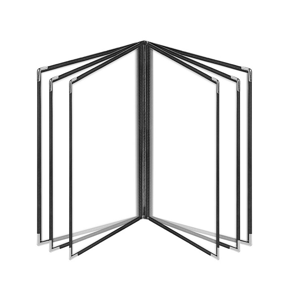 

Для формату A4 Складна обкладинка для меню формату A4 Багатофункціональна обкладинка для палітурки Бар Кухня 6 pages