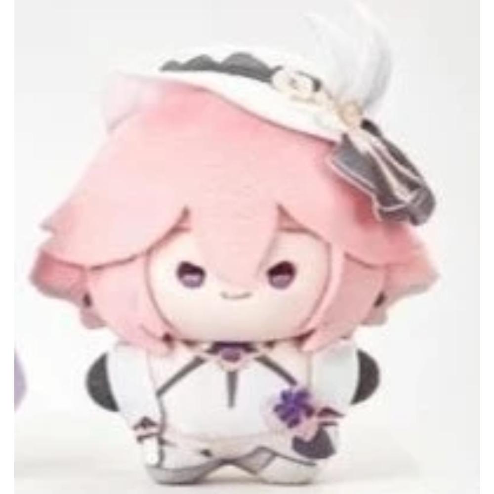 Anime Genshin Impact Diluc Keqing Kamisato Ayaka Cosplay 10cm Cotton Doll Figure Plush Pendant Keychain Gifts Toys Plushies