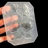 2024  New Mirror DIY Handmade UV Crystal Epoxy Mold with Leaf Big Rose Jewelry Pendant Accessories