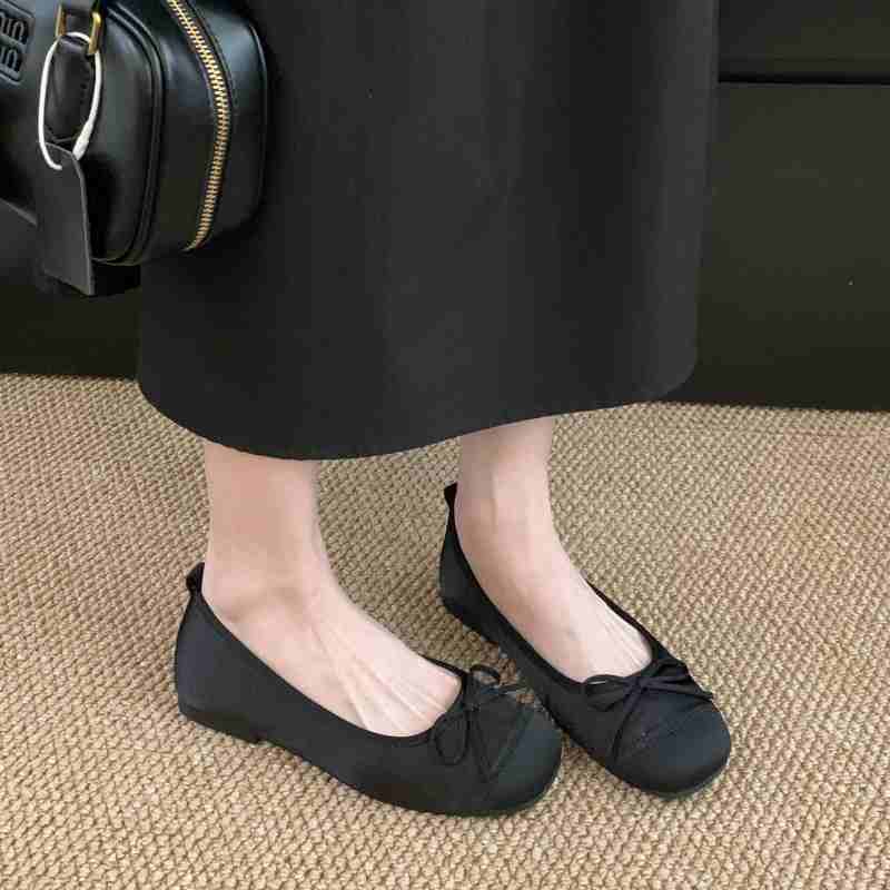 

Мода Bailamos Женские балетки Мода Круглый носок Мелкие Слипоны Женские Мягкие Женские Мэри Джейн Балетки Плоский каблук Повседневные Балетки 40 чёрный