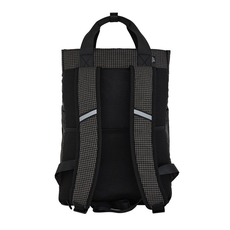 New Reebok Fabric Backpack Sports Bag Medium Size Unisex Black/Green RB240051M